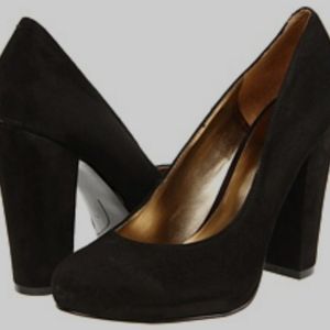 Nine West Devika Black Suede Platform